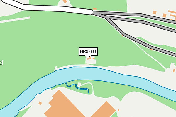 HR9 6JJ map - OS OpenMap – Local (Ordnance Survey) HR9 6JJ map - OS OpenMap – Local (Ordnance Survey)