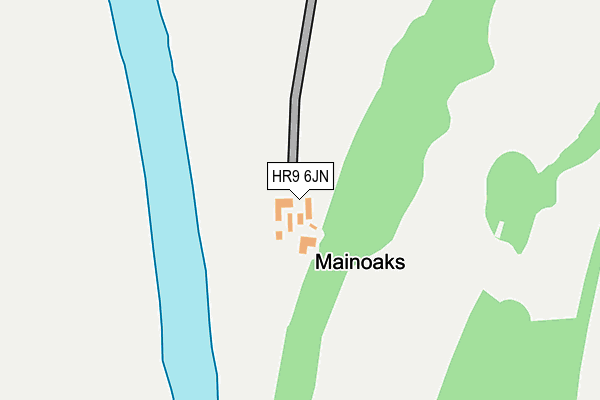 HR9 6JN map - OS OpenMap – Local (Ordnance Survey) HR9 6JN map - OS OpenMap – Local (Ordnance Survey)