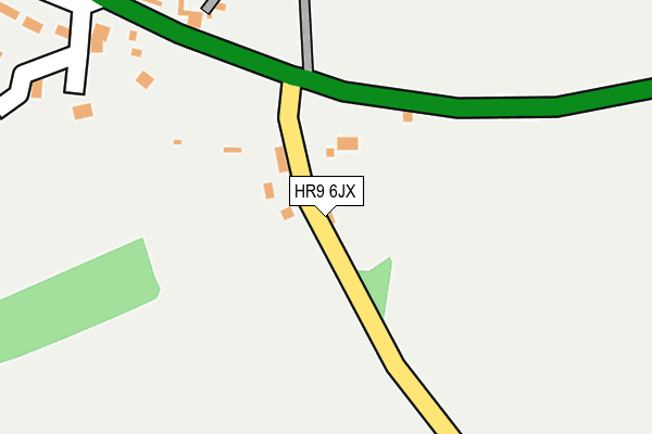 HR9 6JX map - OS OpenMap – Local (Ordnance Survey)