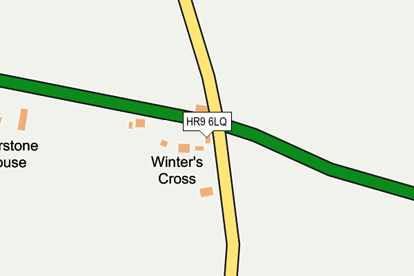 HR9 6LQ map - OS OpenMap – Local (Ordnance Survey) HR9 6LQ map - OS OpenMap – Local (Ordnance Survey)