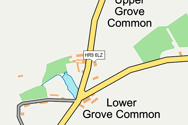 HR9 6LZ map - OS OpenMap – Local (Ordnance Survey)
