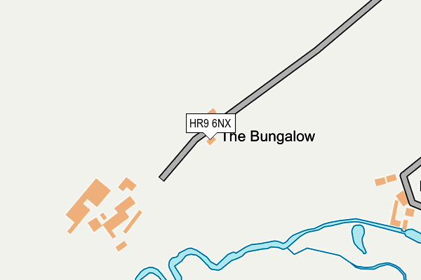 HR9 6NX map - OS OpenMap – Local (Ordnance Survey) HR9 6NX map - OS OpenMap – Local (Ordnance Survey)