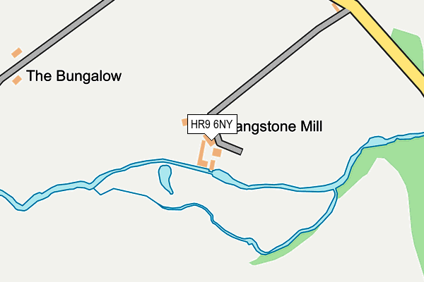 HR9 6NY map - OS OpenMap – Local (Ordnance Survey) HR9 6NY map - OS OpenMap – Local (Ordnance Survey)