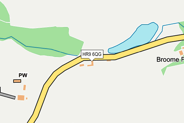 HR9 6QG map - OS OpenMap – Local (Ordnance Survey) HR9 6QG map - OS OpenMap – Local (Ordnance Survey)