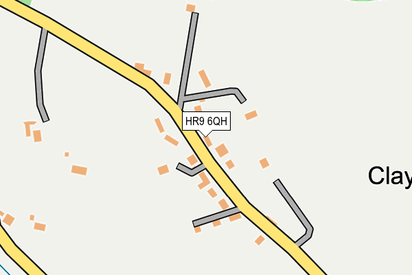 HR9 6QH map - OS OpenMap – Local (Ordnance Survey) HR9 6QH map - OS OpenMap – Local (Ordnance Survey)
