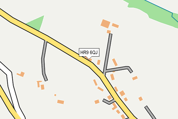 HR9 6QJ map - OS OpenMap – Local (Ordnance Survey) HR9 6QJ map - OS OpenMap – Local (Ordnance Survey)
