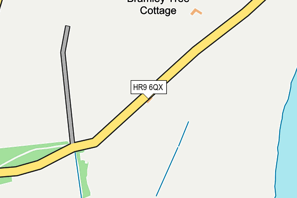 HR9 6QX map - OS OpenMap – Local (Ordnance Survey) HR9 6QX map - OS OpenMap – Local (Ordnance Survey)