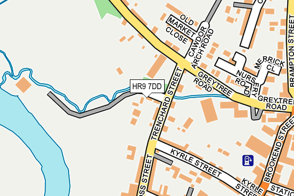 HR9 7DD map - OS OpenMap – Local (Ordnance Survey) HR9 7DD map - OS OpenMap – Local (Ordnance Survey)