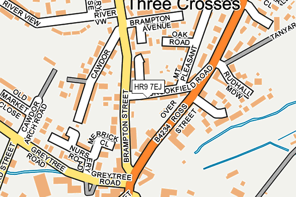 HR9 7EJ map - OS OpenMap – Local (Ordnance Survey) HR9 7EJ map - OS OpenMap – Local (Ordnance Survey)