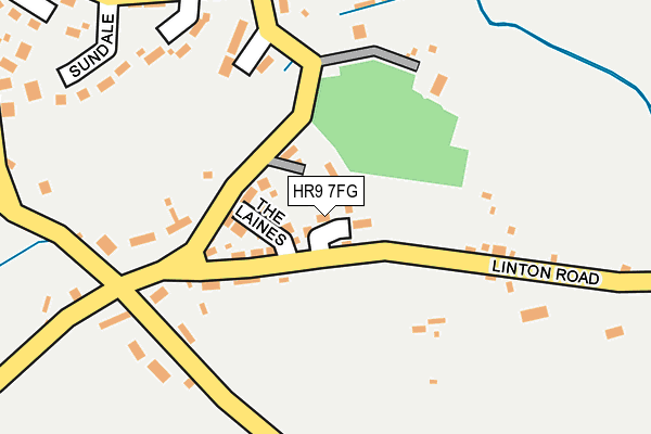 HR9 7FG map - OS OpenMap – Local (Ordnance Survey) HR9 7FG map - OS OpenMap – Local (Ordnance Survey)