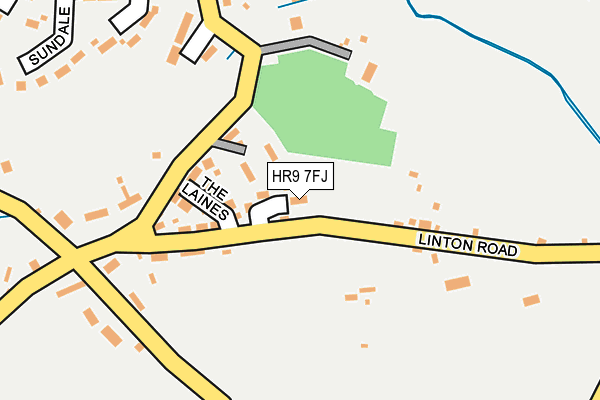 HR9 7FJ map - OS OpenMap – Local (Ordnance Survey) HR9 7FJ map - OS OpenMap – Local (Ordnance Survey)