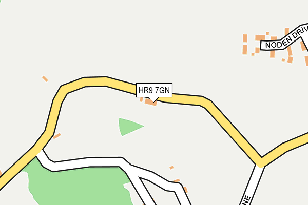 HR9 7GN map - OS OpenMap – Local (Ordnance Survey) HR9 7GN map - OS OpenMap – Local (Ordnance Survey)