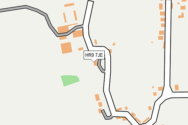 HR9 7JE map - OS OpenMap – Local (Ordnance Survey) HR9 7JE map - OS OpenMap – Local (Ordnance Survey)