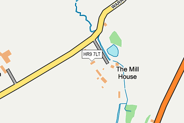HR9 7LT map - OS OpenMap – Local (Ordnance Survey) HR9 7LT map - OS OpenMap – Local (Ordnance Survey)
