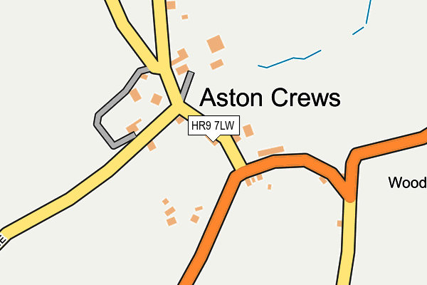 HR9 7LW map - OS OpenMap – Local (Ordnance Survey) HR9 7LW map - OS OpenMap – Local (Ordnance Survey)