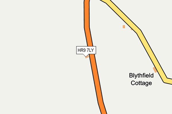 HR9 7LY map - OS OpenMap – Local (Ordnance Survey) HR9 7LY map - OS OpenMap – Local (Ordnance Survey)