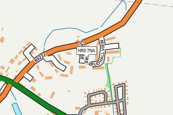 HR9 7NA map - OS OpenMap – Local (Ordnance Survey) HR9 7NA map - OS OpenMap – Local (Ordnance Survey)
