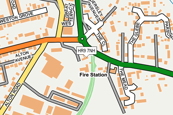 HR9 7NH map - OS OpenMap – Local (Ordnance Survey) HR9 7NH map - OS OpenMap – Local (Ordnance Survey)