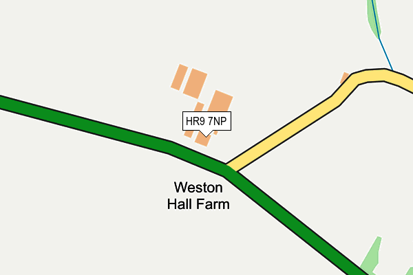 HR9 7NP map - OS OpenMap – Local (Ordnance Survey) HR9 7NP map - OS OpenMap – Local (Ordnance Survey)