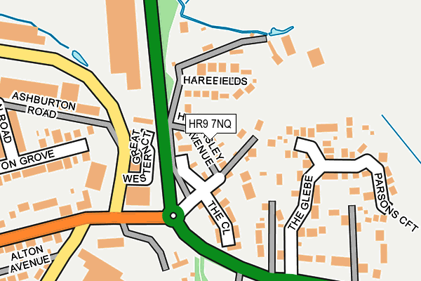 HR9 7NQ map - OS OpenMap – Local (Ordnance Survey) HR9 7NQ map - OS OpenMap – Local (Ordnance Survey)