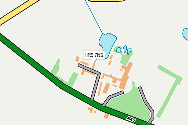 HR9 7NS map - OS OpenMap – Local (Ordnance Survey) HR9 7NS map - OS OpenMap – Local (Ordnance Survey)