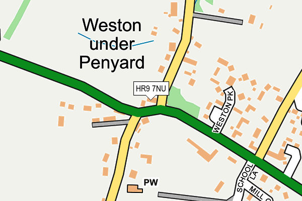 HR9 7NU map - OS OpenMap – Local (Ordnance Survey) HR9 7NU map - OS OpenMap – Local (Ordnance Survey)