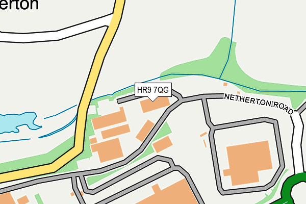 HR9 7QG map - OS OpenMap – Local (Ordnance Survey) HR9 7QG map - OS OpenMap – Local (Ordnance Survey)