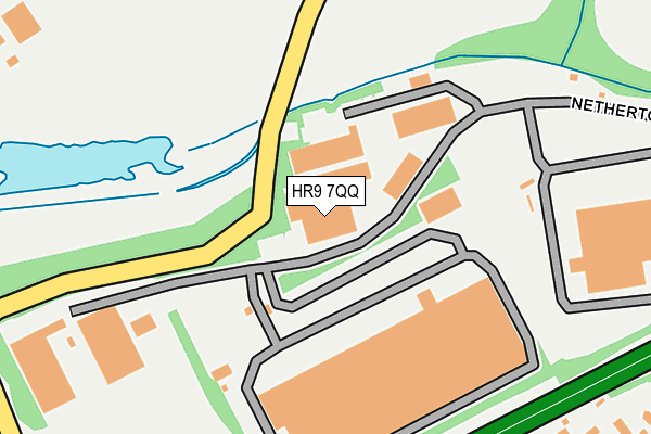 HR9 7QQ map - OS OpenMap – Local (Ordnance Survey) HR9 7QQ map - OS OpenMap – Local (Ordnance Survey)