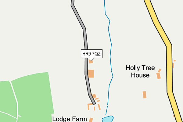 HR9 7QZ map - OS OpenMap – Local (Ordnance Survey) HR9 7QZ map - OS OpenMap – Local (Ordnance Survey)