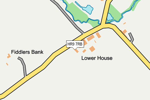 HR9 7RB map - OS OpenMap – Local (Ordnance Survey)