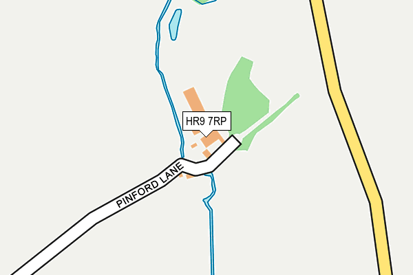 HR9 7RP map - OS OpenMap – Local (Ordnance Survey) HR9 7RP map - OS OpenMap – Local (Ordnance Survey)