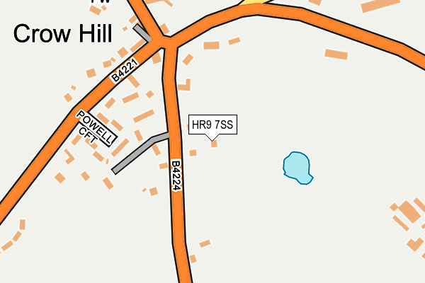 HR9 7SS map - OS OpenMap – Local (Ordnance Survey) HR9 7SS map - OS OpenMap – Local (Ordnance Survey)