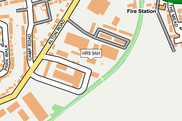 HR9 9AH map - OS OpenMap – Local (Ordnance Survey) HR9 9AH map - OS OpenMap – Local (Ordnance Survey)