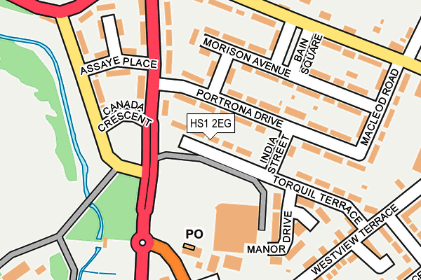 HS1 2EG map - OS OpenMap – Local (Ordnance Survey) HS1 2EG map - OS OpenMap – Local (Ordnance Survey)