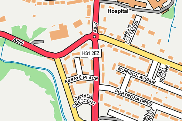 HS1 2EZ map - OS OpenMap – Local (Ordnance Survey) HS1 2EZ map - OS OpenMap – Local (Ordnance Survey)