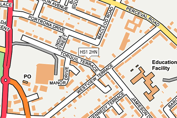 HS1 2HN map - OS OpenMap – Local (Ordnance Survey) HS1 2HN map - OS OpenMap – Local (Ordnance Survey)