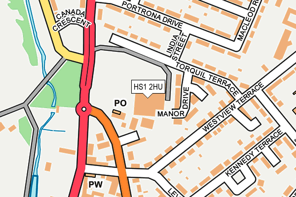 HS1 2HU map - OS OpenMap – Local (Ordnance Survey) HS1 2HU map - OS OpenMap – Local (Ordnance Survey)