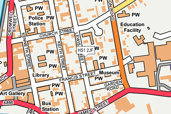 HS1 2JF map - OS OpenMap – Local (Ordnance Survey)
