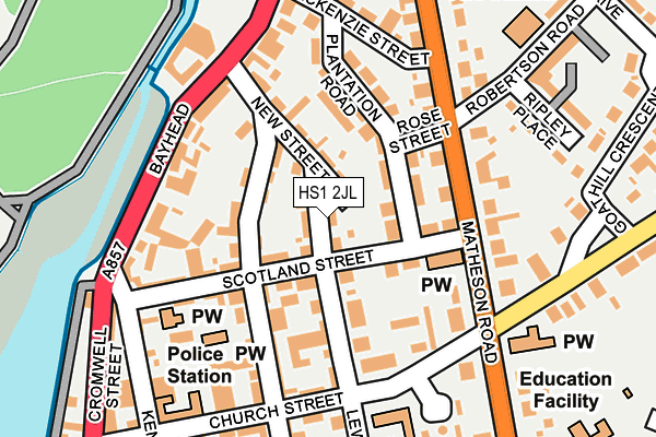 HS1 2JL map - OS OpenMap – Local (Ordnance Survey) HS1 2JL map - OS OpenMap – Local (Ordnance Survey)