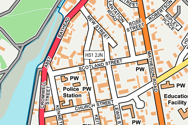 HS1 2JN map - OS OpenMap – Local (Ordnance Survey) HS1 2JN map - OS OpenMap – Local (Ordnance Survey)