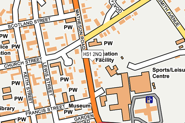 HS1 2NQ map - OS OpenMap – Local (Ordnance Survey) HS1 2NQ map - OS OpenMap – Local (Ordnance Survey)