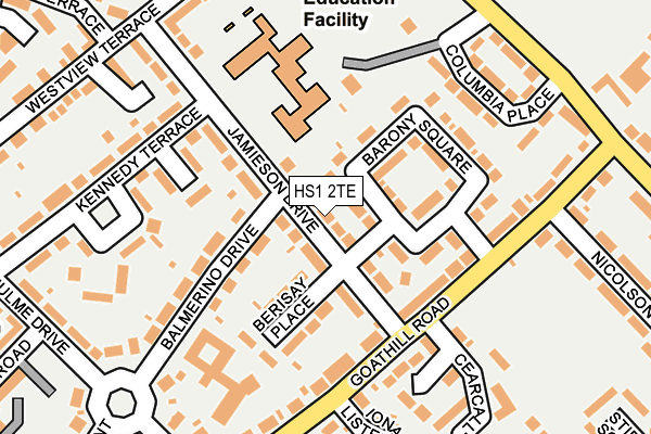 HS1 2TE map - OS OpenMap – Local (Ordnance Survey) HS1 2TE map - OS OpenMap – Local (Ordnance Survey)