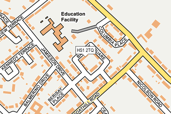 HS1 2TQ map - OS OpenMap – Local (Ordnance Survey)