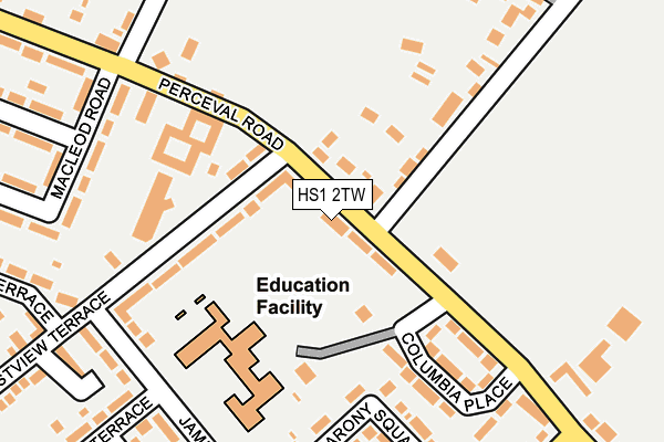 HS1 2TW map - OS OpenMap – Local (Ordnance Survey)