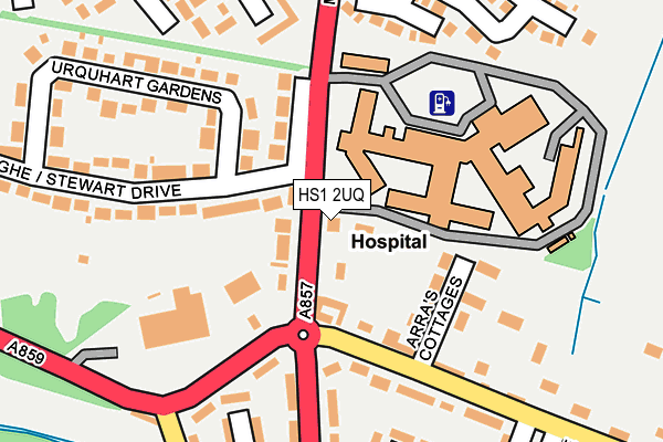 HS1 2UQ map - OS OpenMap – Local (Ordnance Survey) HS1 2UQ map - OS OpenMap – Local (Ordnance Survey)