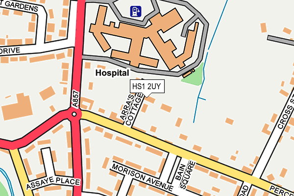 HS1 2UY map - OS OpenMap – Local (Ordnance Survey) HS1 2UY map - OS OpenMap – Local (Ordnance Survey)