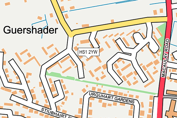 HS1 2YW map - OS OpenMap – Local (Ordnance Survey) HS1 2YW map - OS OpenMap – Local (Ordnance Survey)