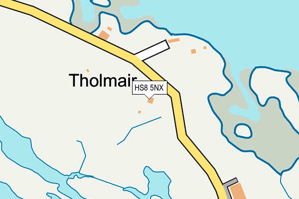HS8 5NX map - OS OpenMap – Local (Ordnance Survey) HS8 5NX map - OS OpenMap – Local (Ordnance Survey)