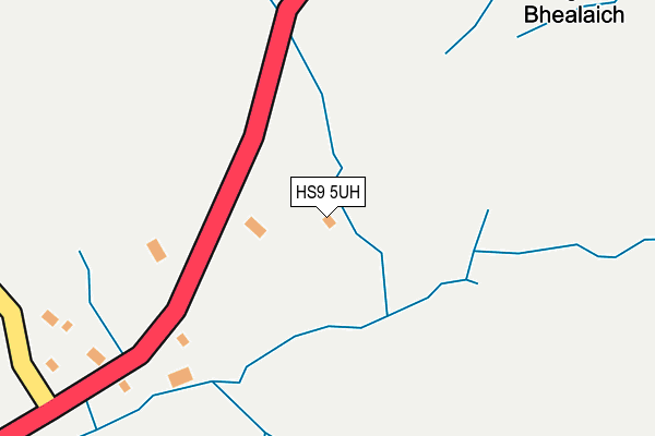 HS9 5UH map - OS OpenMap – Local (Ordnance Survey)