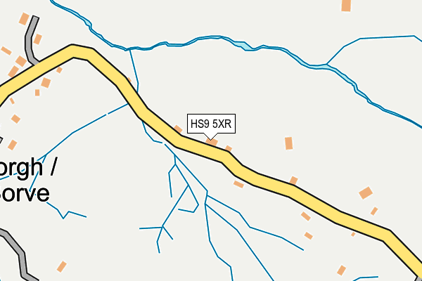 HS9 5XR map - OS OpenMap – Local (Ordnance Survey)